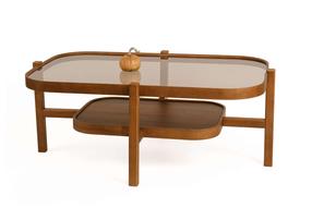 Kafijas galdiņš Kalune Design Godiva, valriekstu krās., 70 cm x 110 cm x 48 cm