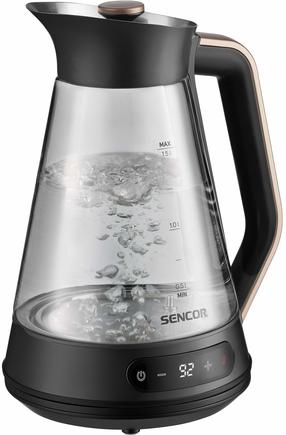 Elektrinis virdulys Sencor SWK 1595BK, 1.5 l, skaidri sp./juoda sp.
