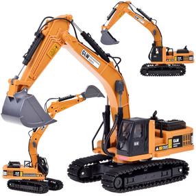 Žaislinis ekskavatorius Engineering, 1:40, oranžinė sp.