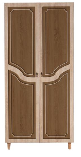 Skapis Kalune Design Stil 622, brūna krās., 90 cm x 52 cm x 192 cm