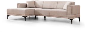 Kampinė sofa - lova Atelier Del Sofa Horizon, šviesiai ruda sp., kairinė, 250 x 140 cm x 77 cm