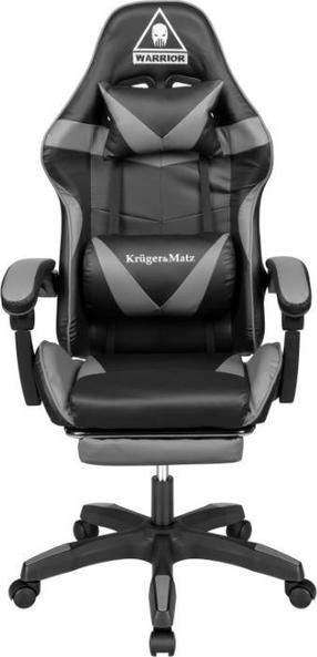 Игровой стул Kruger&Matz Warrior GX-150, черный цв./серый цв.