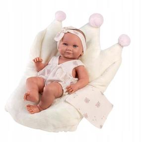 Lelle - jaundzimušais ar aksesuāriem Llorens Nica 73814, 40 cm, balta krās.