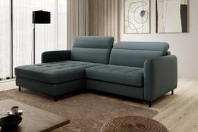 Kampinė sofa Gomsi Manhattan 38, tamsiai žalia sp., kairinė, 165 x 228 cm x 100 cm