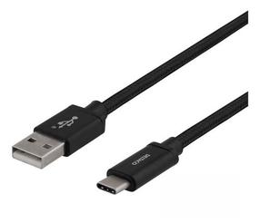 Vads Deltaco Baltic, USB Type-C/USB A, 100 cm, melna krās.