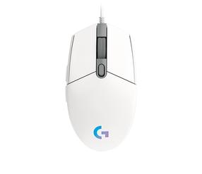 Vadu spēļu pele Logitech G102 Lightsync 910-005824, balta krās.