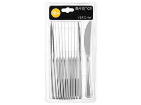 Peilis Ambition Verona, nerūdijantysis plienas, sidabro sp., 12 vnt., 21 cm