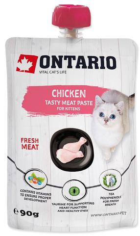Šlapias kačių maistas Ontario Tasty Meat Paste Chicken Fresh Meat Paste, vištiena, 0.09 kg