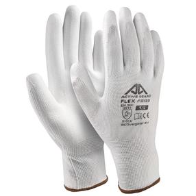 Darba cimdi trikotāža Active Gear, pieaugušajiem, balta krās., XL, 12 gab.