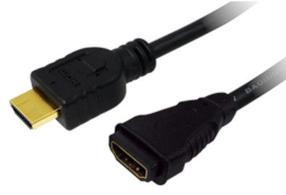 Laidas Logilink HDMI Cable Male To Female HDMI male, HDMI female, 3 m, juoda sp.