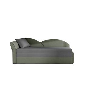 Sofa Aga Alova 36, Alova 10, pilka sp., kairinė, 218 x 80 cm x 77 cm