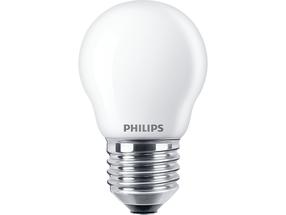 Лампочка Philips LED, P45, 2700 °К, E27, 4.3 Вт, 470 лм