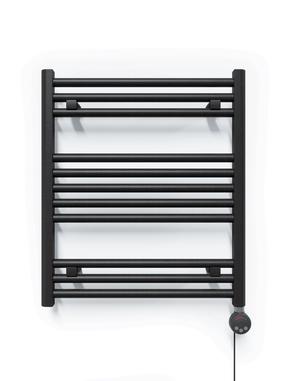Elektriline rätikuradiator Terma Basia, metallik must v., 50 cm x 57 cm, 200 W