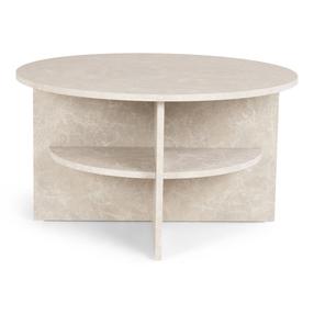 Журнальный столик Domoletti Zeno, мраморный цв., 80 см x 80 см x 41.5 см