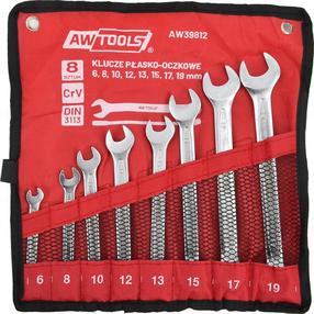 Набор комбинированных ключей AWTools AW39812, 6 - 19 мм