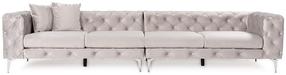 Sofa Atelier Del Sofa Como, šviesiai pilka sp., 344 x 90 cm x 72 cm