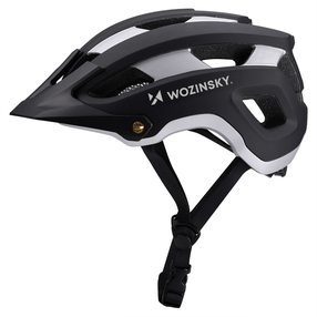 Dviratininkų šalmas universalus Wozinsky MTB, sidabro sp./juoda sp., L