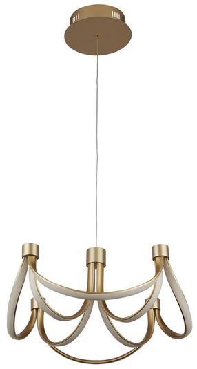 Šviestuvas kabinamas Searchlight Signature 58184-8GO, LED, 2700 °K x 42 W, balta sp. / aukso sp.