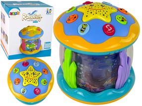 Edukacinis žaislas Lean Toys Rotating Party Music Lights, 18 cm, įvairių spalvų