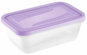 Maisto dėžučių rinkinys Keeeper Fredo Fresh, 3.3 l, 29 cm x 19 cm, skaidri sp./violetinė sp., 2 vnt.
