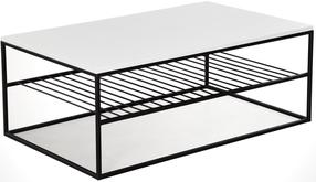 Kavos staliukas Kalune Design Etna, balta sp., 95 cm x 55 cm x 43 cm