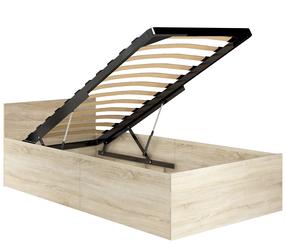 Lova viengulė Akord Furniture Factory CLP, 90 x 200 cm, ąžuolo, be čiužinio, su grotelėmis