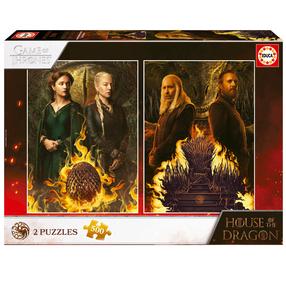 Dėlionė Educa House Of The Dragon, 34 cm x 48 cm, 1000 vnt., įvairių spalvų