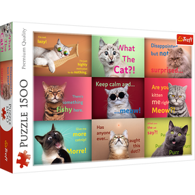 Dėlionė Trefl Funny Cats 26212T, 58 cm x 85 cm, 1500 vnt., įvairių spalvų