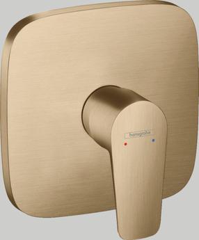 Dušas jaucējkrāns Hansgrohe Talis E Brushed Bronze, bronzas krās.