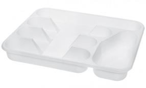 Stalo įrankių dėklas Plast Team, polipropilenas (pp), balta