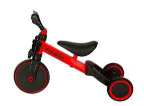 Bērnu velosipēds, bērnu Icon Trike Fix Mini 3in1, melna krās./sarkana krās., 9"