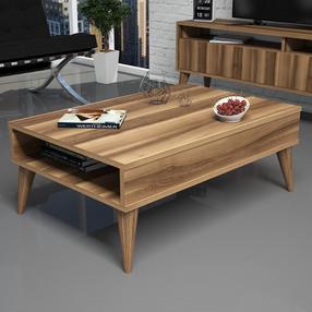 Журнальный столик Kalune Design Best, ореховый цв., 90 см x 60 см x 34.6 см