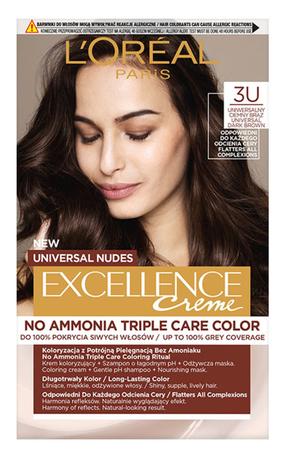 Juuksevärv L’Oréal Paris Excellence Cream, universal dark brown v., 3U