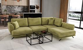 Kampinė sofa Larde Loco 33, šviesiai žalia sp., dešininė, 191 x 276 cm x 90 cm
