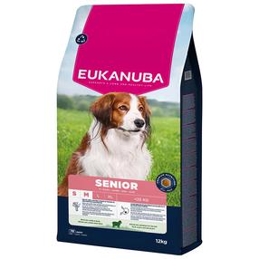 Сухой корм для собак Eukanuba Senior, баранина/рис, 12 кг