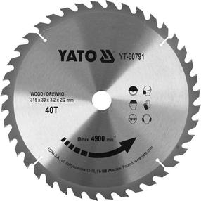 Zāģripa Yato YT-60791, 315 mm x 30 mm