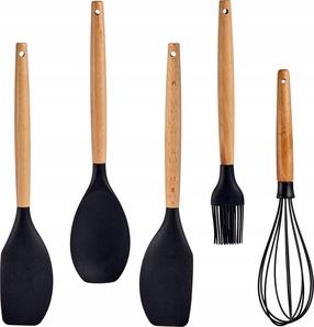 Köögiriistade komplekt Kinvara 79829, 8.5 cm, 33 cm, pruun v./must v., 5 tk