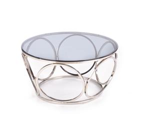 Žurnalinis staliukas Venus, skaidrus, 80 cm x 80 cm x 44 cm