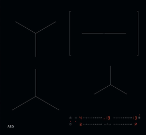 Индукционная плита AEG 5000 серия Hob2Hood TO64IC00FB