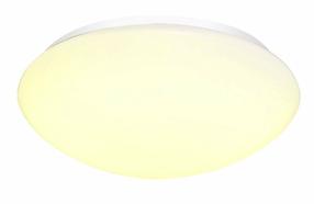 Šviestuvas lubų ir sienų SLV Lipsy Dome 1002021, LED, 3000 - 4000 °K, 1 x 17.5 W, balta sp. / balta sp., 35 x 35 cm