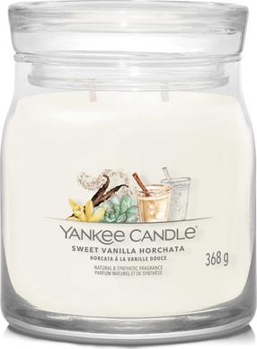 Свеча, ароматическая Yankee Candle Sweet Vanilla Horchata, 35 - 50 час, 368 г, белый цв.