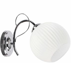 Lampa sienas Candellux Lighting Tartine 21-52063, E27, 1 x 40 W, balta krās. / sudraba krās.