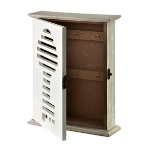 Ящик для ключей Mondex Stacy, 20 x 6 x 24.5 см, белый цв.