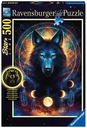 Dėlionė Ravensburger Star Line Lunar Wolf 13970, 500 vnt.