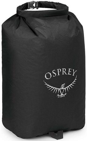 Ūdensizturīgā soma Osprey Ultralight DrySack, 12 l, melna krās.