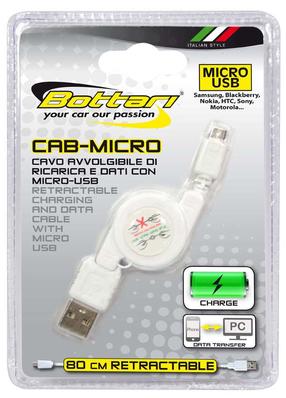 Автомобильное зарядное устройство Bottari, Micro USB/USB