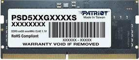 Operatyvioji atmintis (RAM) Patriot Signature, DDR5 (SO-DIMM), 32 GB, 4800 MHz