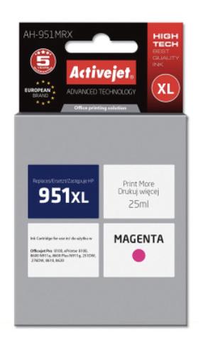 Tintes printera kasetne ActiveJet Premium AH-951MRX, sarkana krās., 25 ml