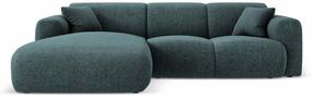 Kampinė sofa Cosmopolitan Design Nolio Haga 78, petrol blue sp., kairinė, 170 x 260 cm x 72 cm
