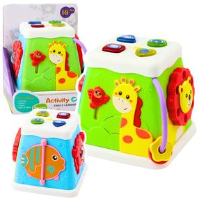 Arendav kuubik Lean Toys Early Learning, 13 cm, mitmevärviline